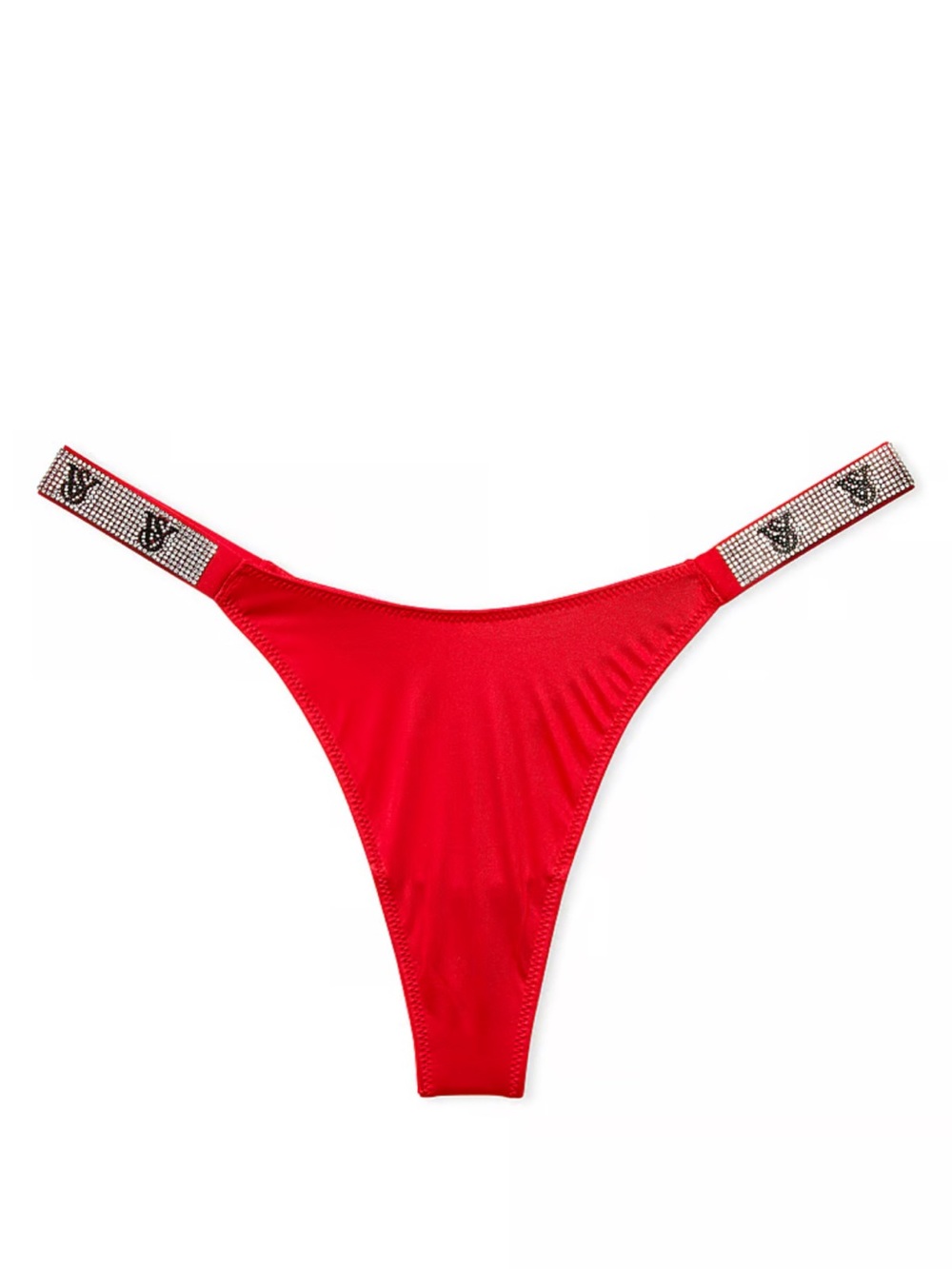 Very Sexy Shine Strap Thong Panty - Victoria's Secret NWT - Red